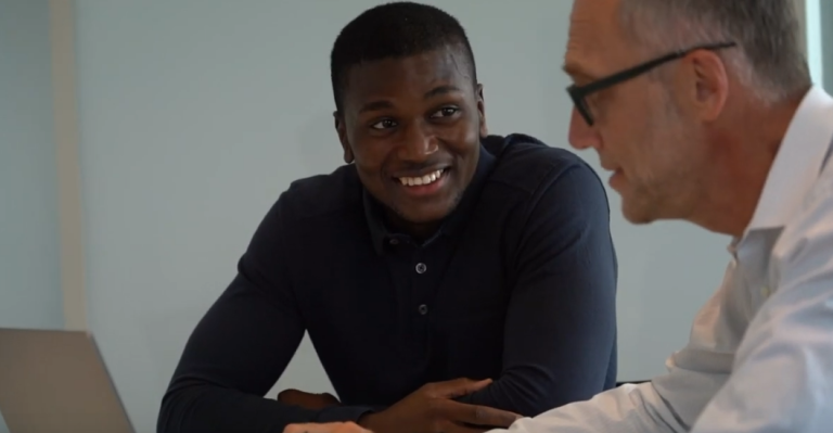 Siné, étudiant mentoré par Bruno